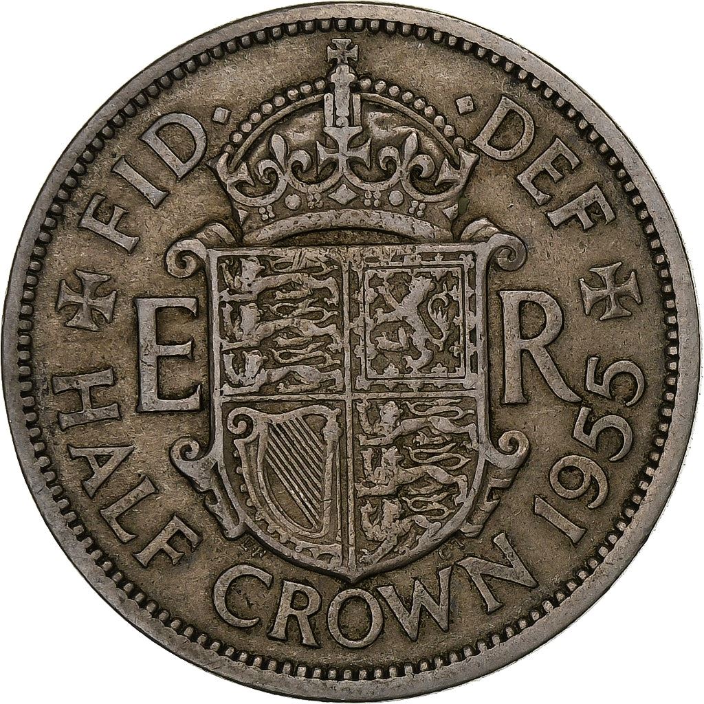 United Kingdom | 1/2 Crown Coin | Elizabeth II | Km:907 | 1954 - 1970