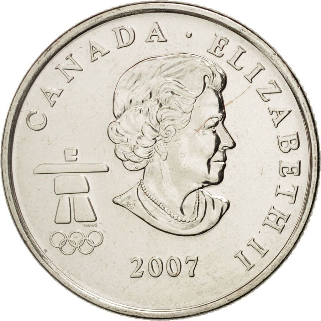 Canada | 25 Cents Coin | Nickel plated steel | Biathlon | KM:685 | 2007