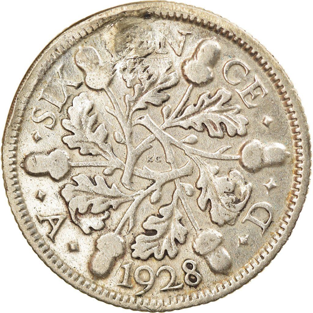 United Kingdom | 6 Pence Coin | George V | KM:832 | 1927 - 1936