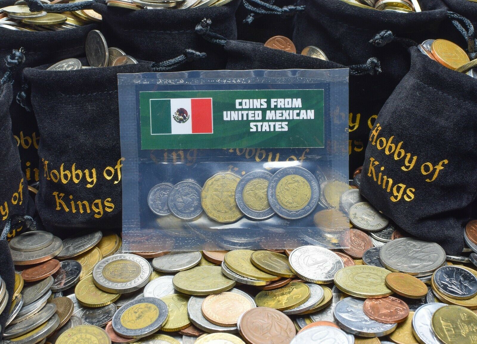 5 Mixed Coins From Mexico | 10 Centavos - 2 Pesos | 1970 - 2018
