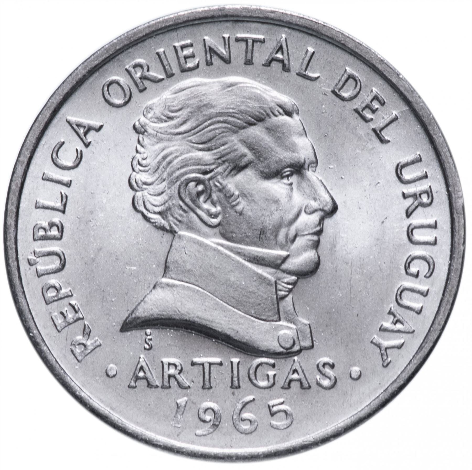 Uruguay | 20 Centesimos Coin | Jose Gervasio Artigas | KM44 | 1965