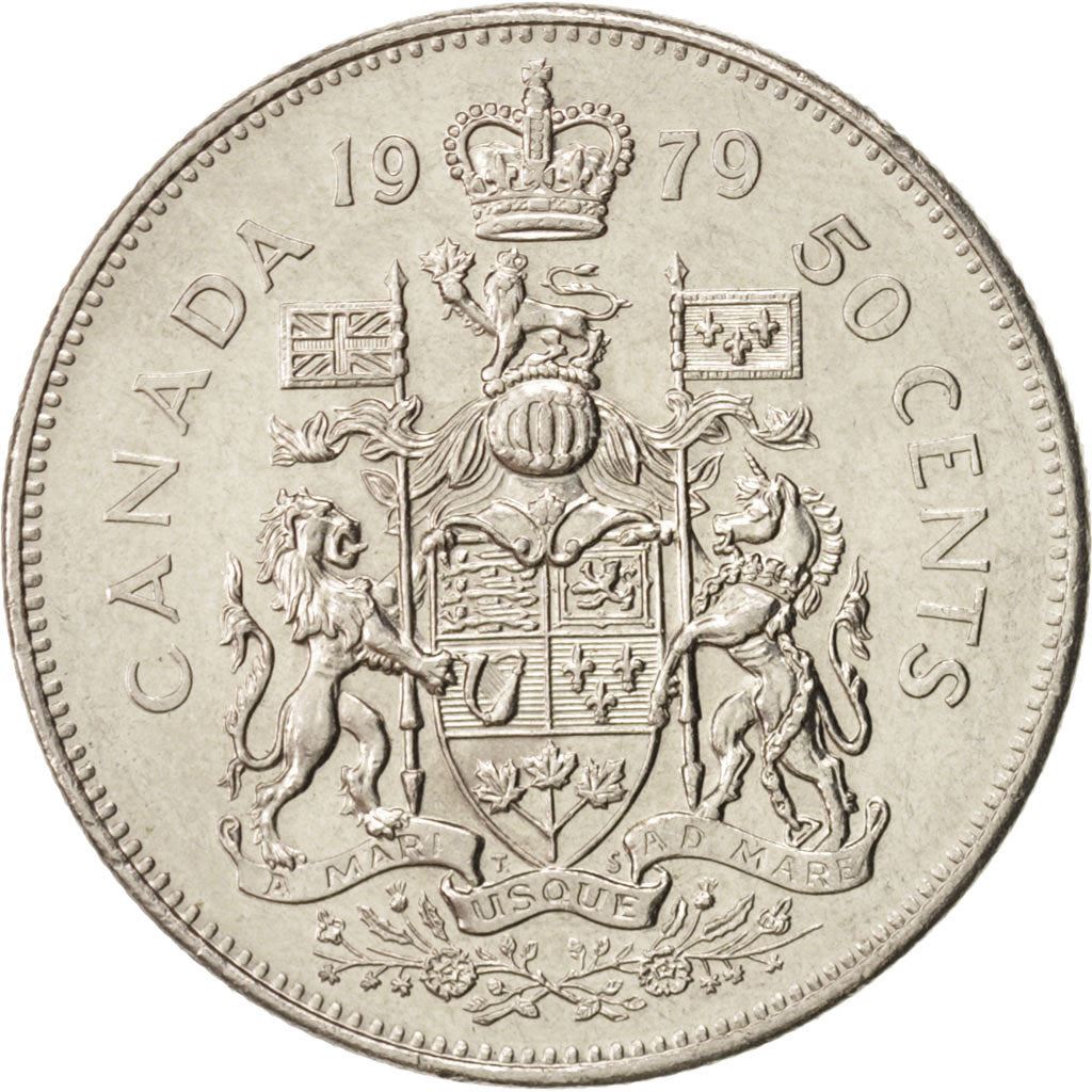 Canada | 50 Cents Coin | Nickel | 2nd portrait, Nickel | KM:75 | 1968-1989