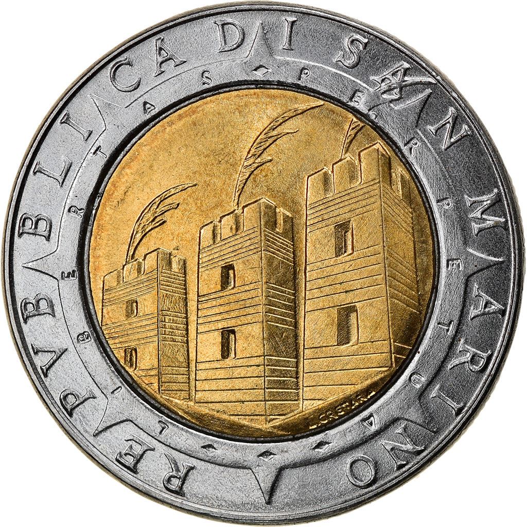 San Marino | 500 Lire Coin | Columbus | Km:286 | 1992