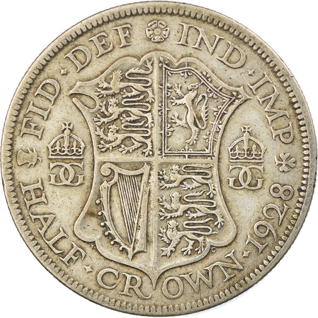 United Kingdom | 1/2 Crown Coin | George V | KM:835 | 1927 - 1936