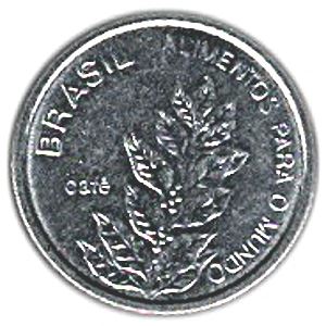 Brazil 5 Cruzeiros Coin | FAO Coffee Plant | KM599 | 1985