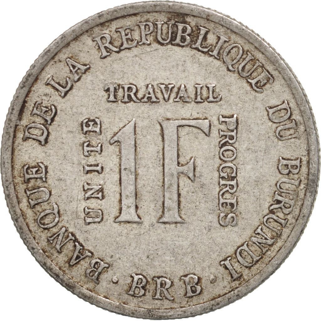 Burundi | 1 Franc Coin | Rising sun | Km:18 | 1970