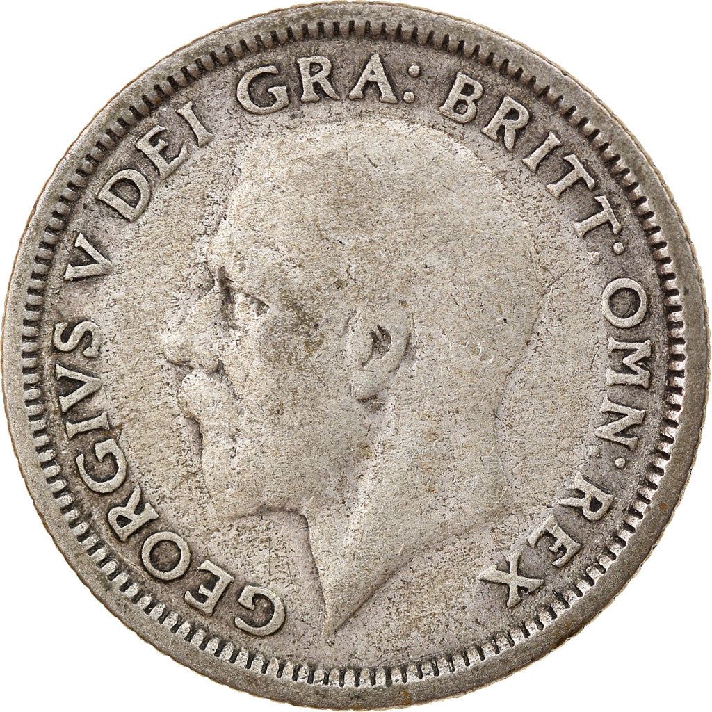 United Kingdom | 6 Pence Coin | George V | Km:828 | 1926 - 1927