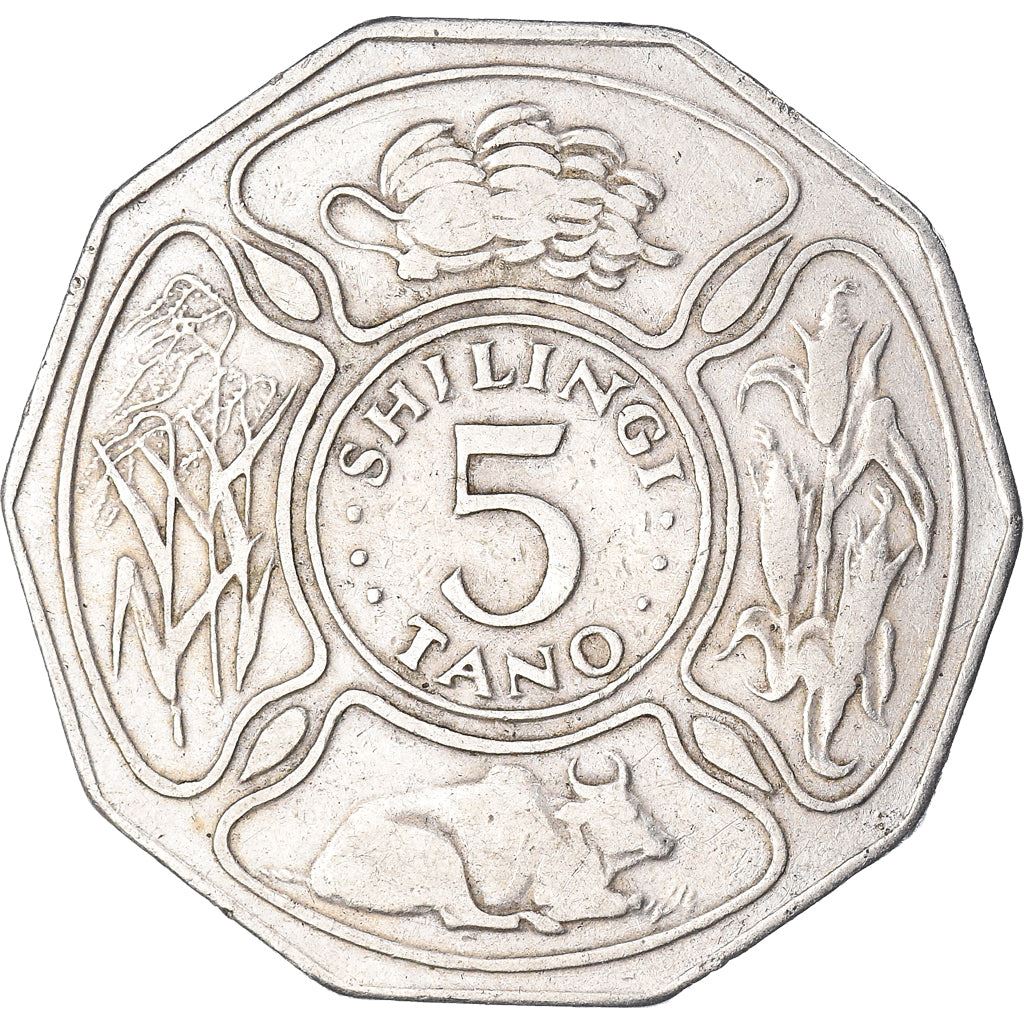 Tanzania | 5 Shilingi Coin | FAO | Km:6 | 1972 - 1980