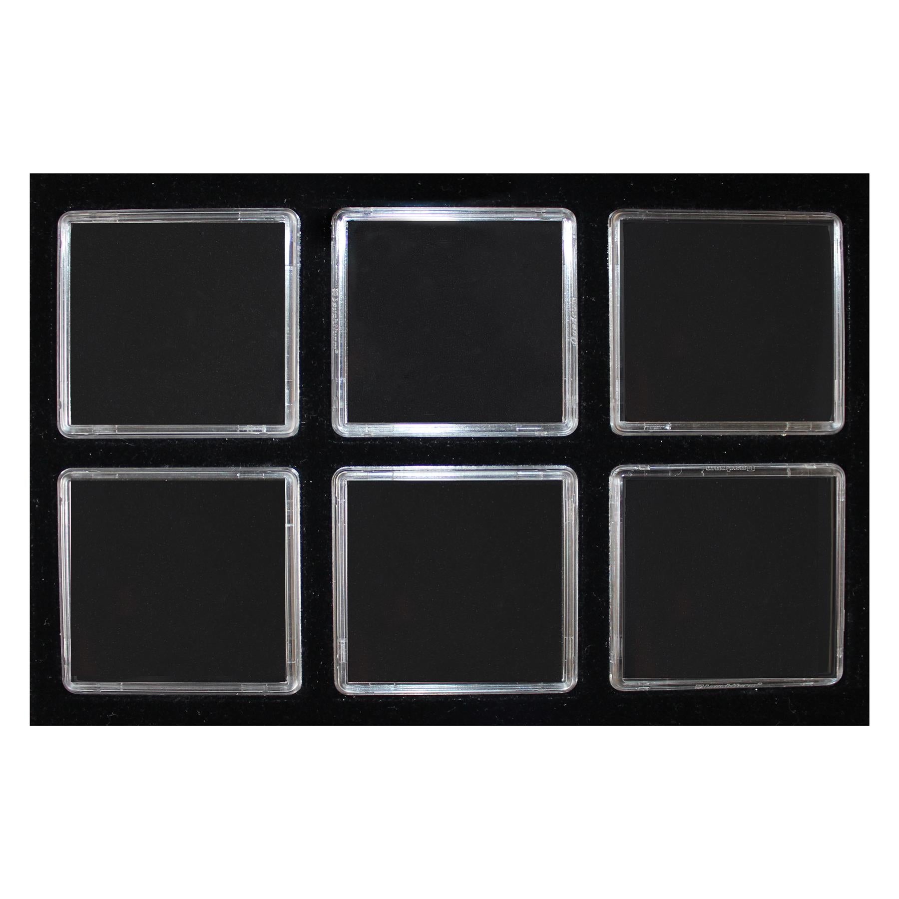 M-BOX Coin Box | Box for Presenting Coins in Square Capsules | 4 Sizes - XS to L | 12 Compartment Variations - 1 to 20