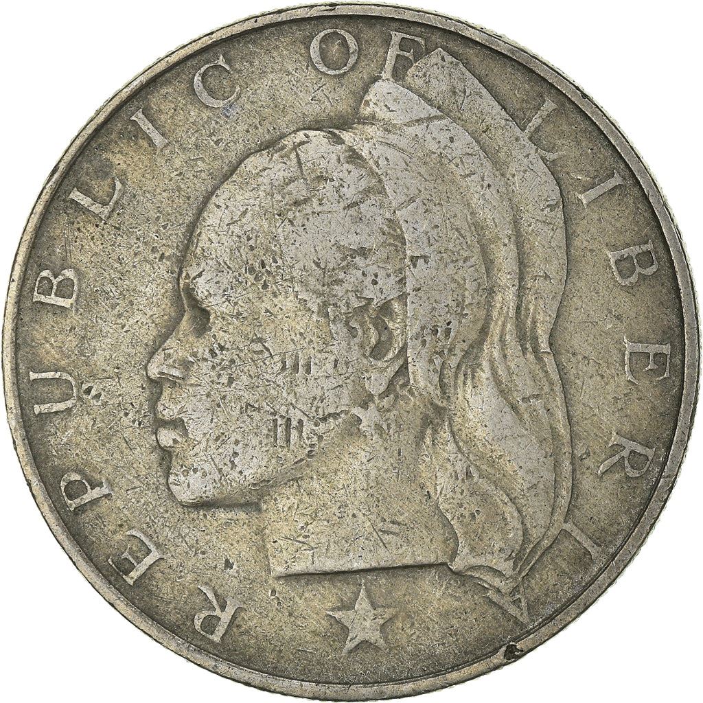 Liberia | 1 Dollar Coin | Olive branches | Km:18A | 1966 - 1975