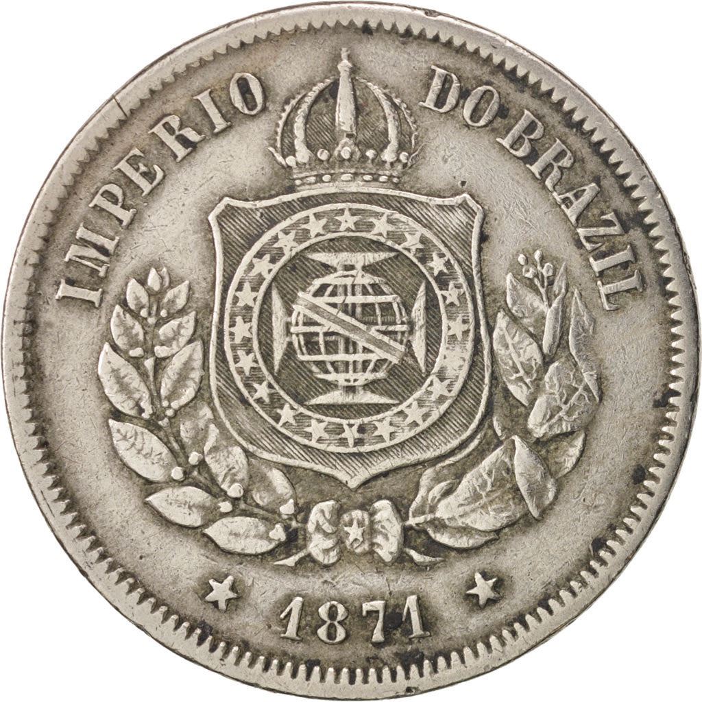Brazil | 100 Reis Coin | Pedro II | Km:477 | 1871 - 1885