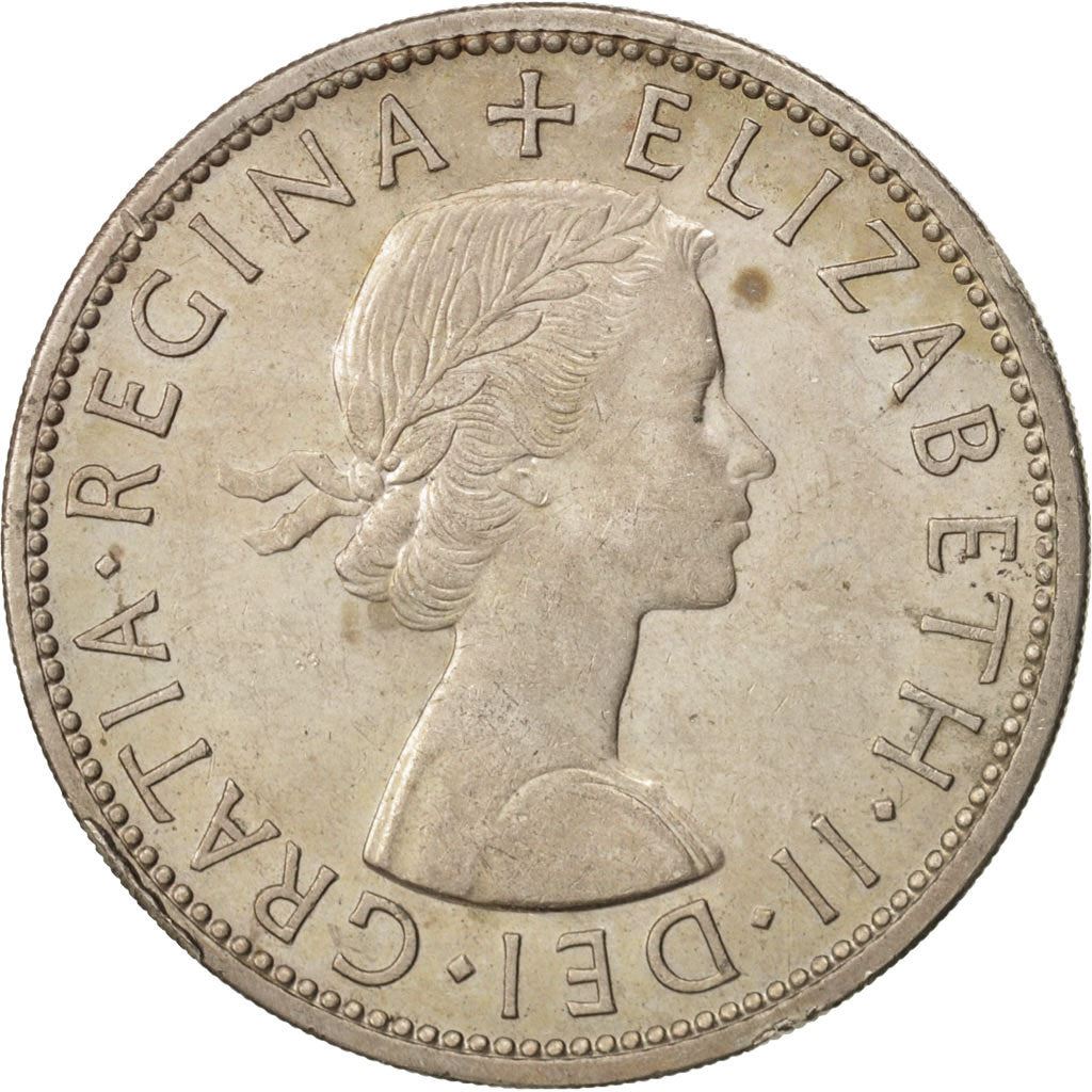 United Kingdom | 1/2 Crown Coin | Elizabeth II | Km:907 | 1954 - 1970