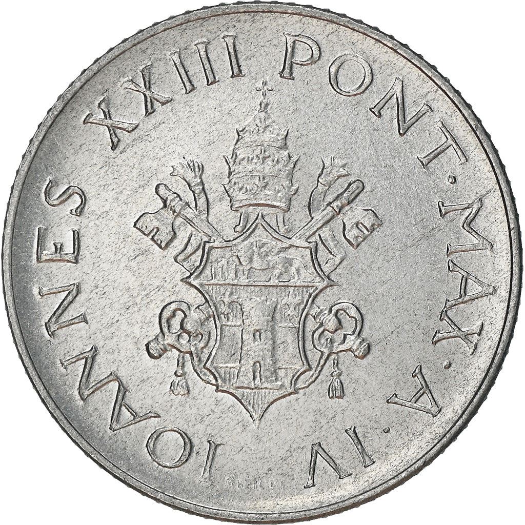 Vatican City | 2 Lire Coin | John XXIII | Km:59 | 1959 - 1962