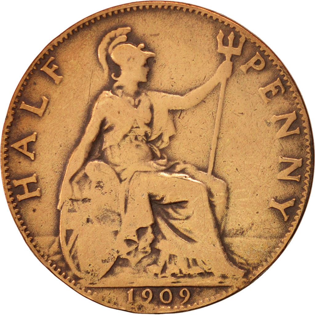 United Kingdom | 1/2 Penny Coin | Edward VII | Km:793 | 1902 - 1910
