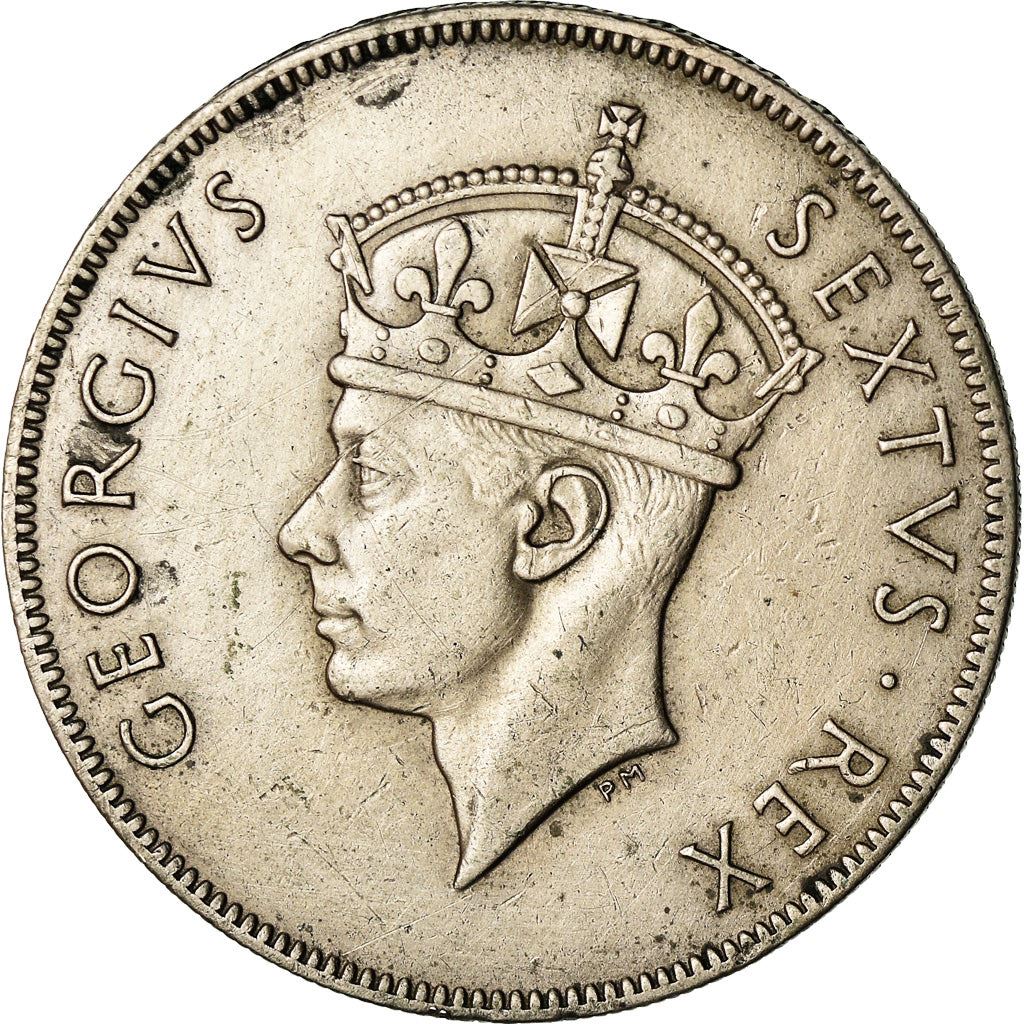 Afrique de l'Est | Pièce de 1 Shilling | George VI | Lion | Montagnes | Km:31 | 1948 - 1952
