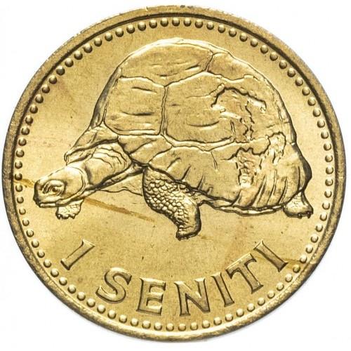 Tonga | 1 Seniti Münze | König Tupou IV | Schildkröte | KM:27a | 1974
