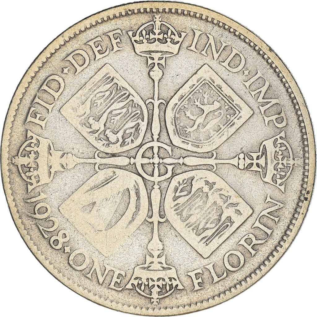 United Kingdom | 1 Florin Coin | George V | KM:834 | 1927 - 1936