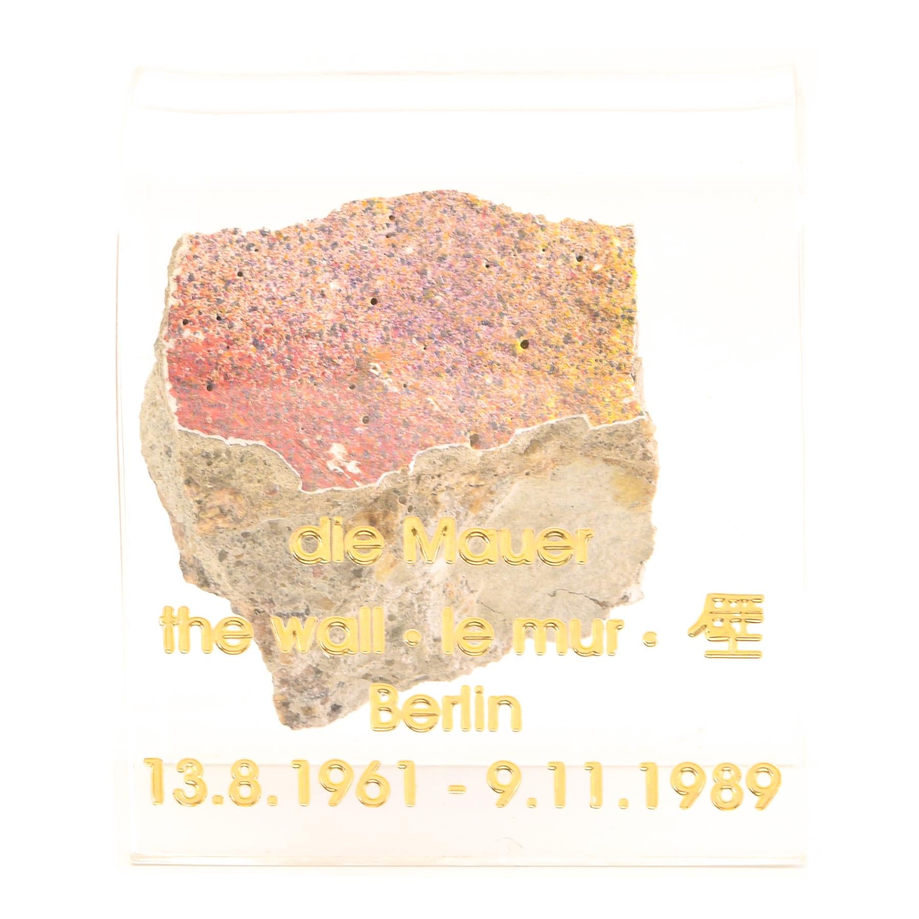 Pieces of Berlin Wall | Historical German Symbol | Concrete Fragments with Graffiti Art | 1961 - 1989