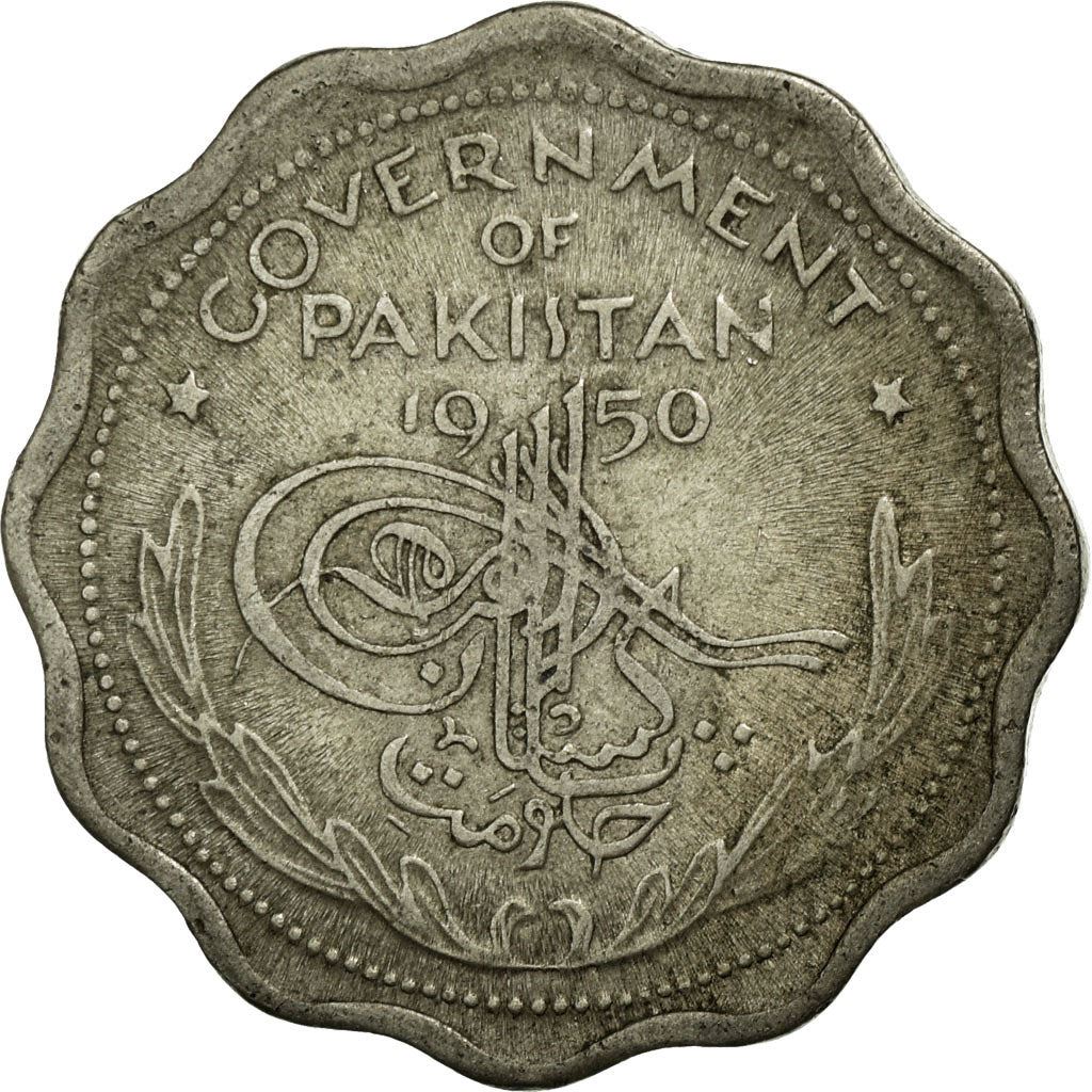 Pakistan | 1 Anna Coin | Crescent Moon | Km:8 | 1950
