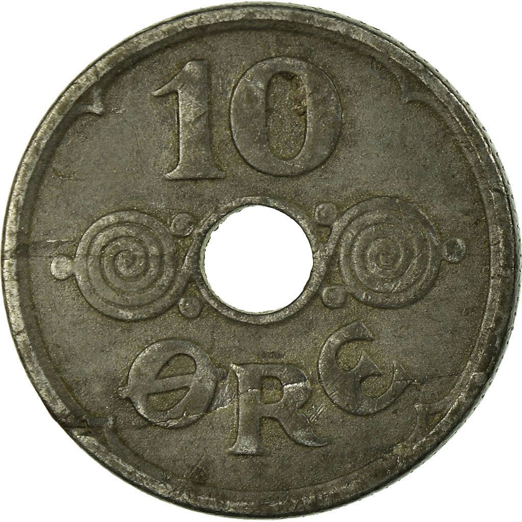 Denmark | 10 Ore Coin | Monogram | Km:822.2A | 1941 - 1945