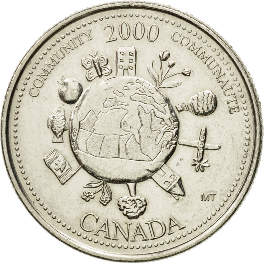Canada | 25 Cents Coin | Community | Nickel | KM:376 | 2000