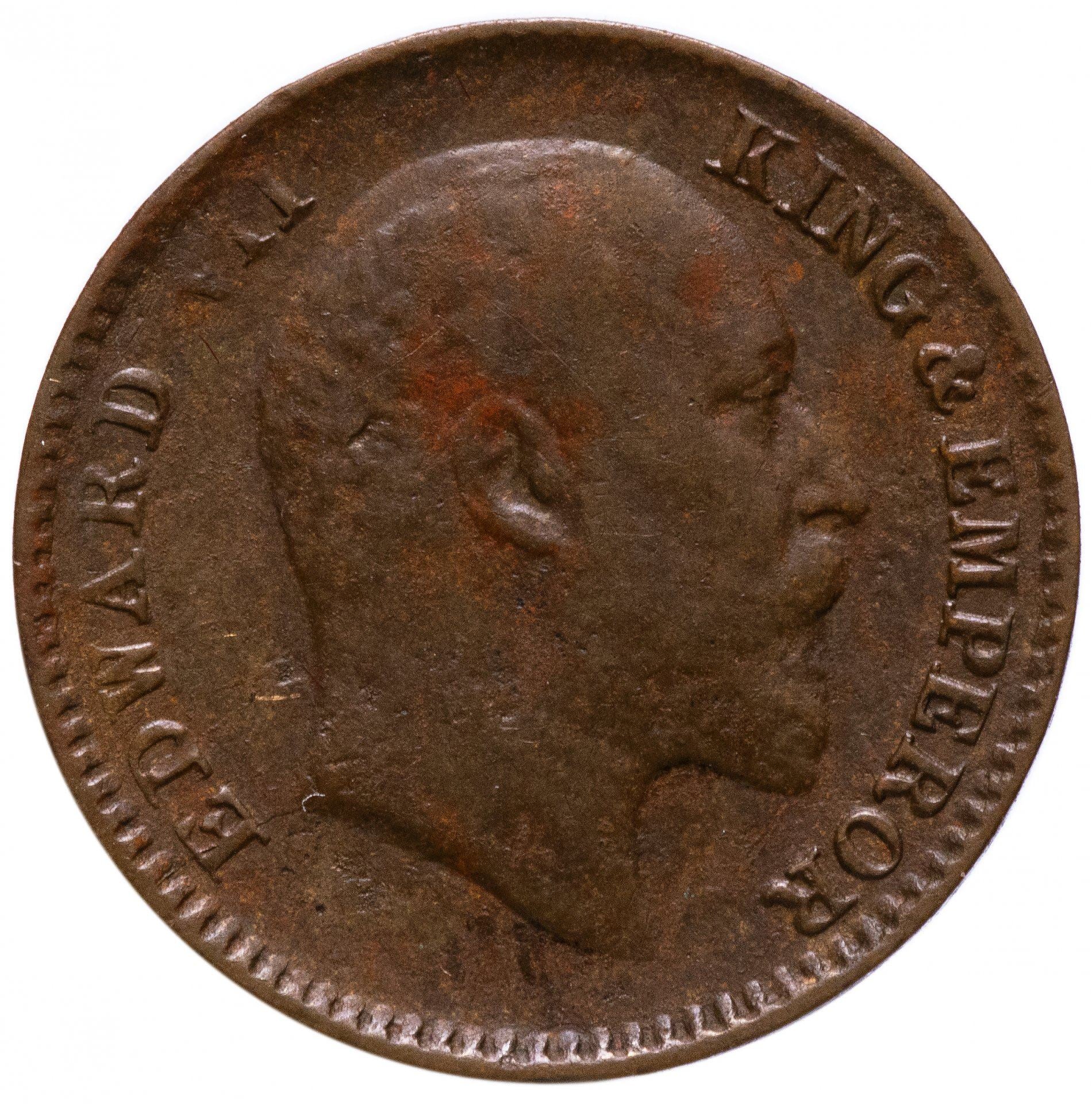India - British | 1/12 Anna Coin | King Edward VII | Km:498 | 1906 - 1910