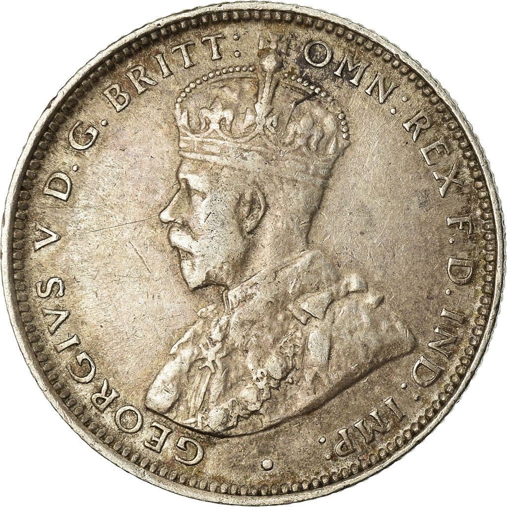 British West Africa | 1 Shilling Coin | Palm Tree | George V | Km:12 | 1913 - 1920
