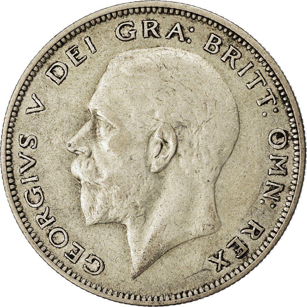 United Kingdom | 1/2 Crown Coin | George V | KM:835 | 1927 - 1936