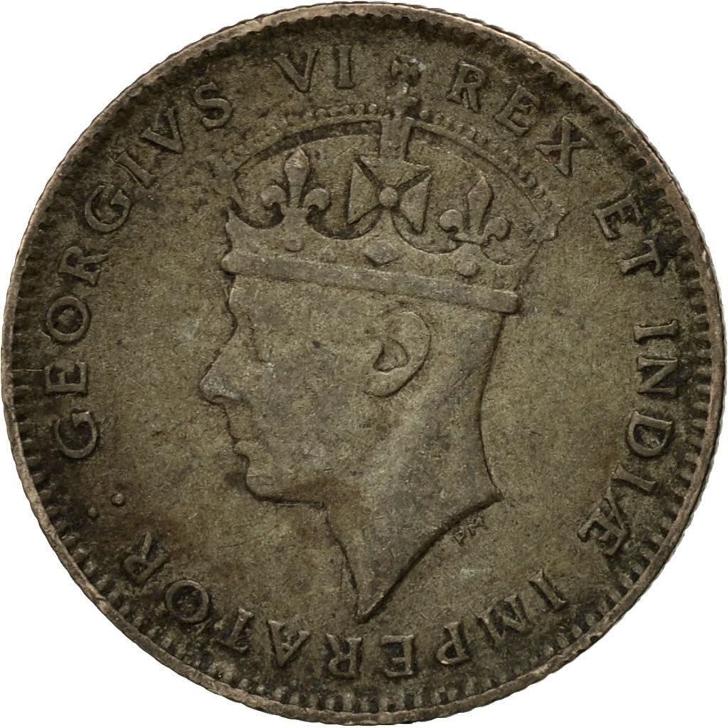 Afrique de l'Est | Pièce de 50 Cents | George VI | Lion | Montagnes | Km:27 | 1937 - 1944