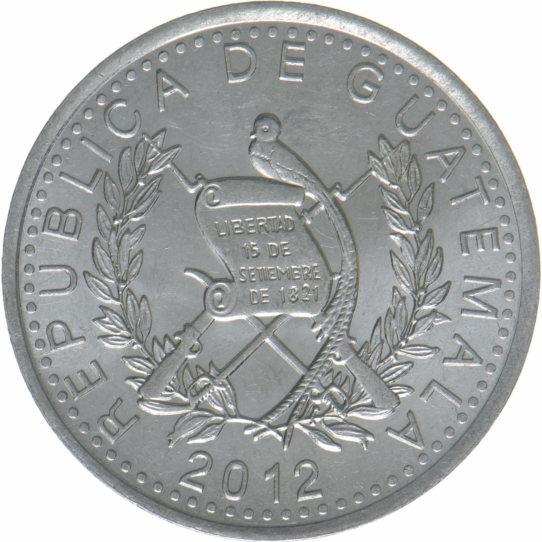 Guatemala | 25 Centavos Coin | Native bust | KM:294 | 2012 - 2023
