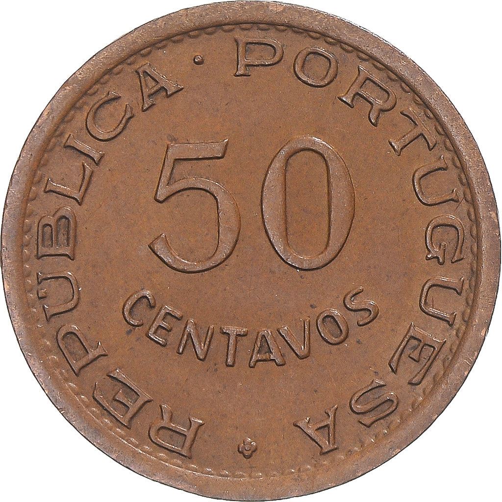 Mozambique 50 Centavos Coin | Military Order Of Christ | KM81 | 1953 - 1957