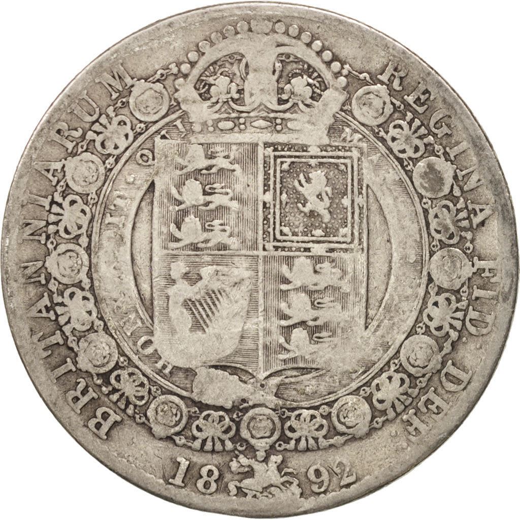 United Kingdom | 1/2 Crown Coin | Victoria | Km:764 | 1887 - 1892