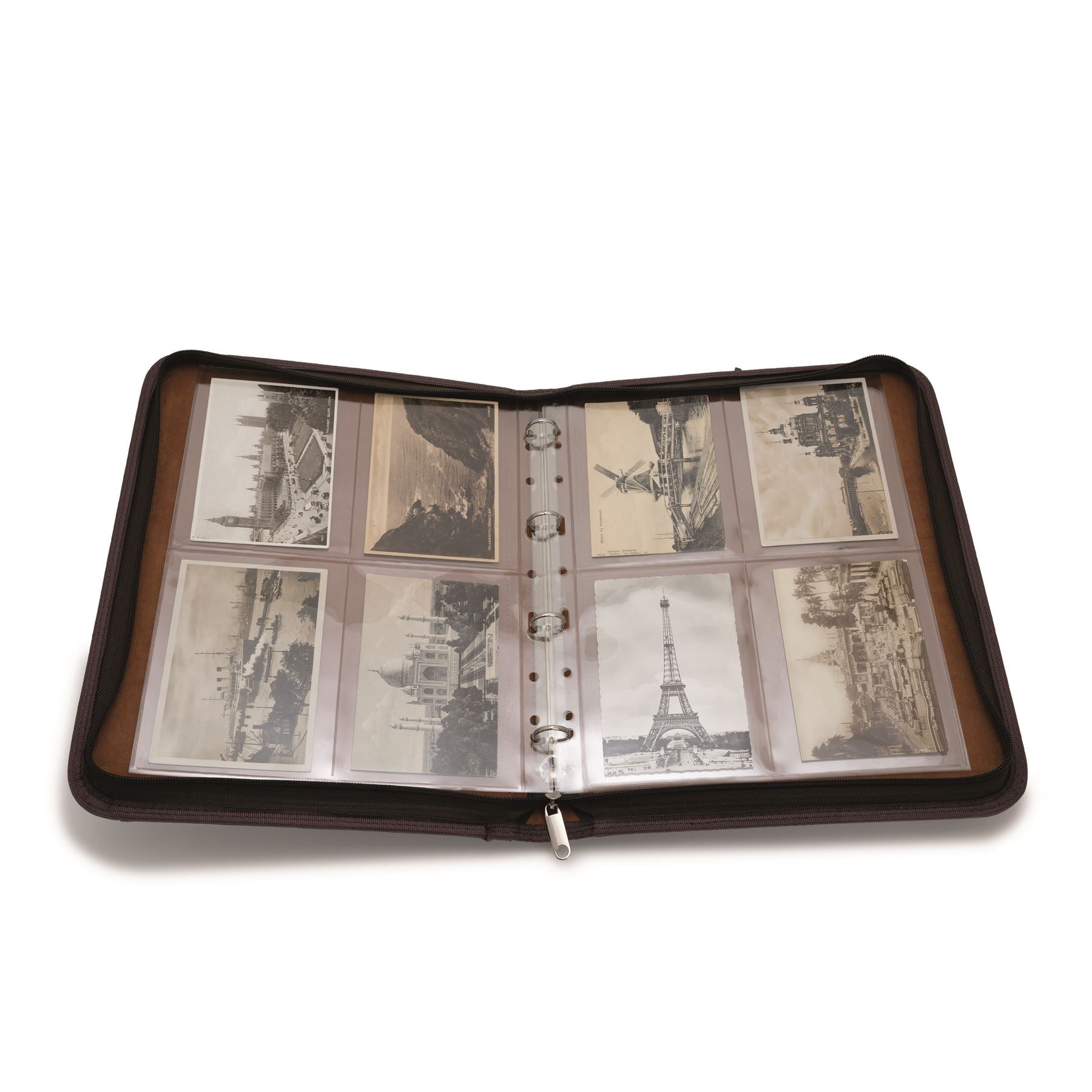 GRANDE KURT Portfolio Ring Binder | Coin and Banknote Album | Travel Case | Up to 30 Sheet Capacity | 350x270x35mm | 2 Color Options