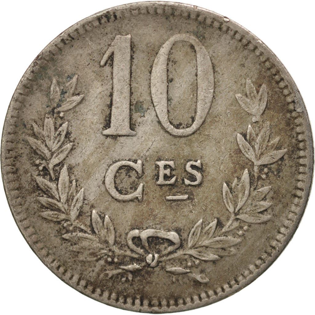 Luxembourg | 10 Centimes Coin | Copper-Nickel | Km:34 | 1924