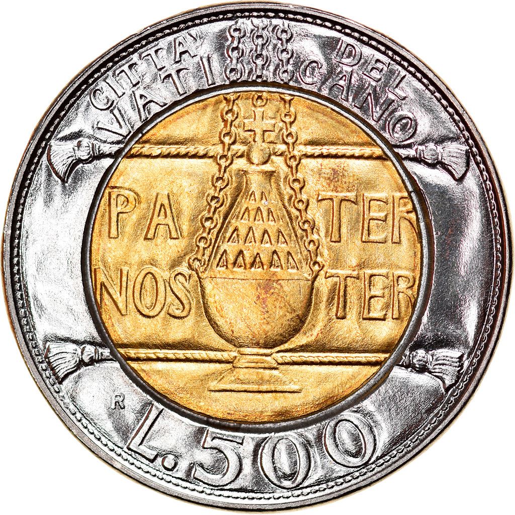 Vatican City | 500 Lire Coin | Thurible | Km:249 | 1993