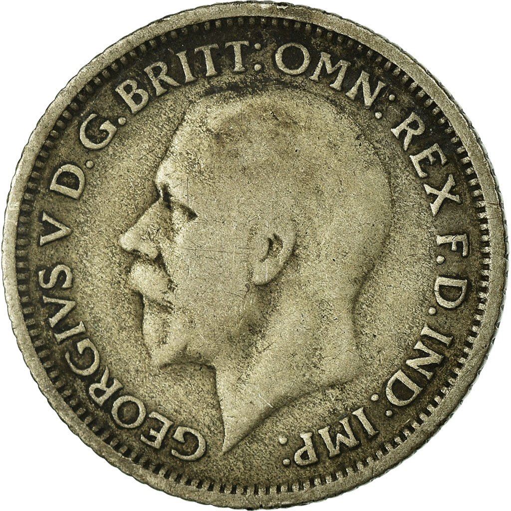 United Kingdom | 6 Pence Coin | George V | KM:832 | 1927 - 1936