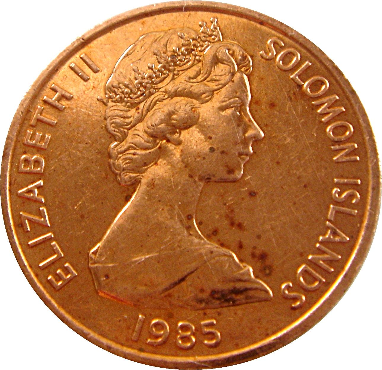 Solomon Islands | 2 Cents Coin | Elizabeth II | Eagle Spirit | KM:2a | 1985
