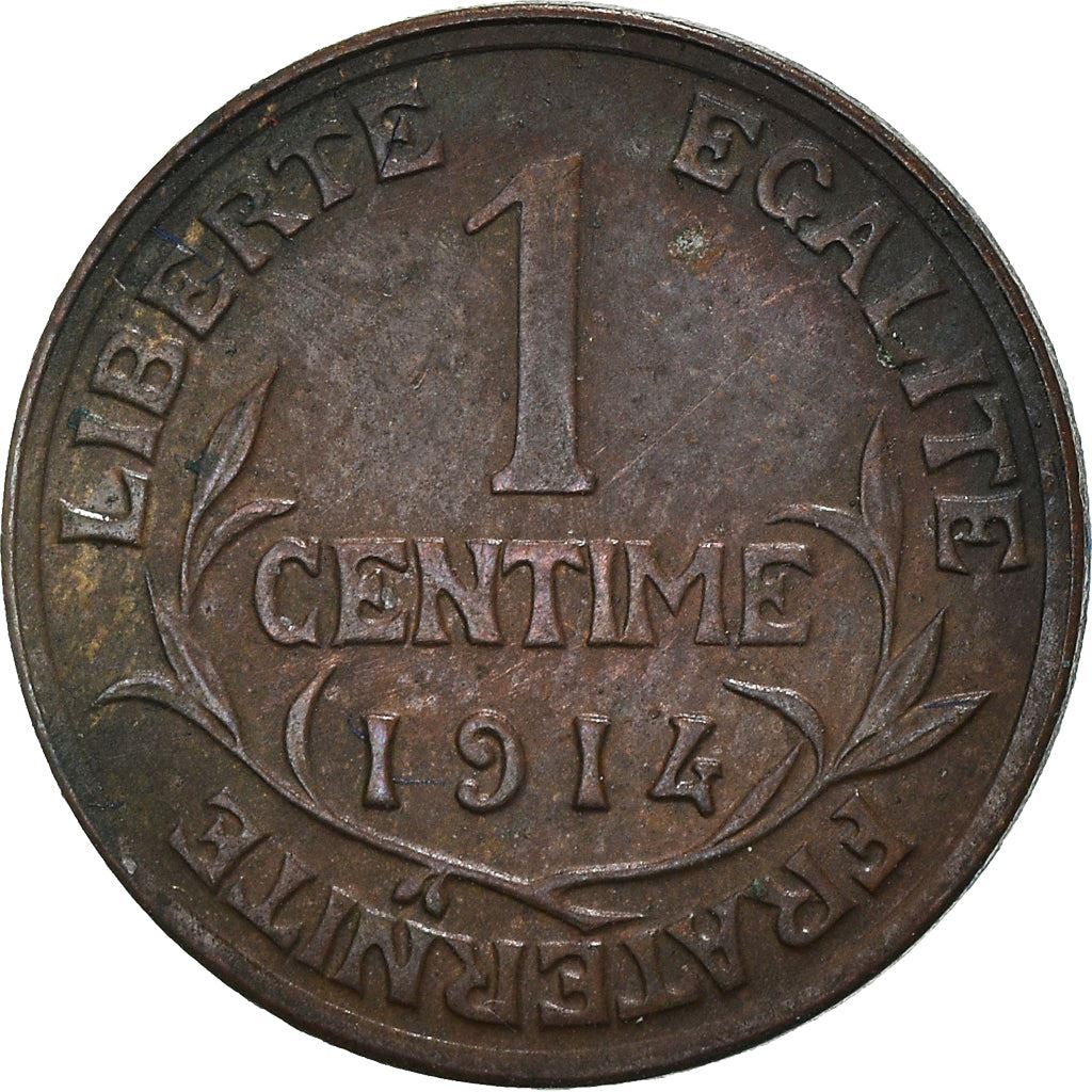 French 1 Centime Coin | Third Republic | KM840 | France | 1898 - 1920