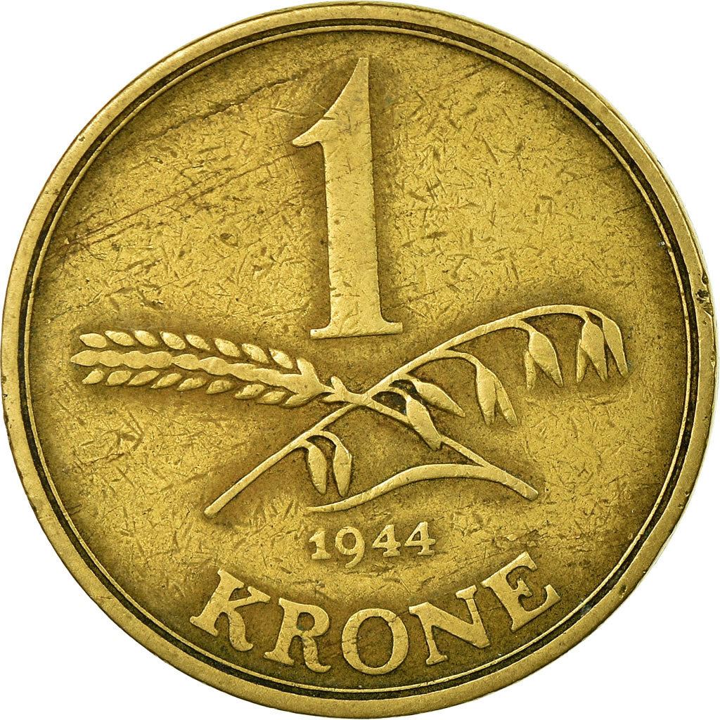 Denmark | 1 Krone Coin | Christian X | Km:835 | 1942 - 1947