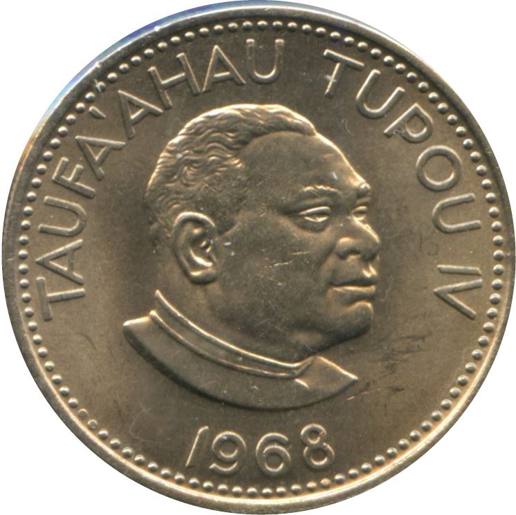 Tonga | 10 Seniti Coin | King Tupou IV | Branch | KM:30 | 1968 - 1974