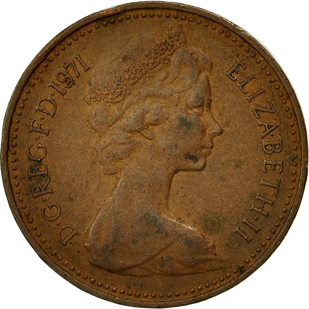 United Kingdom | 1 New Penny Coin | Elizabeth II | Km:915 | 1971 - 1981