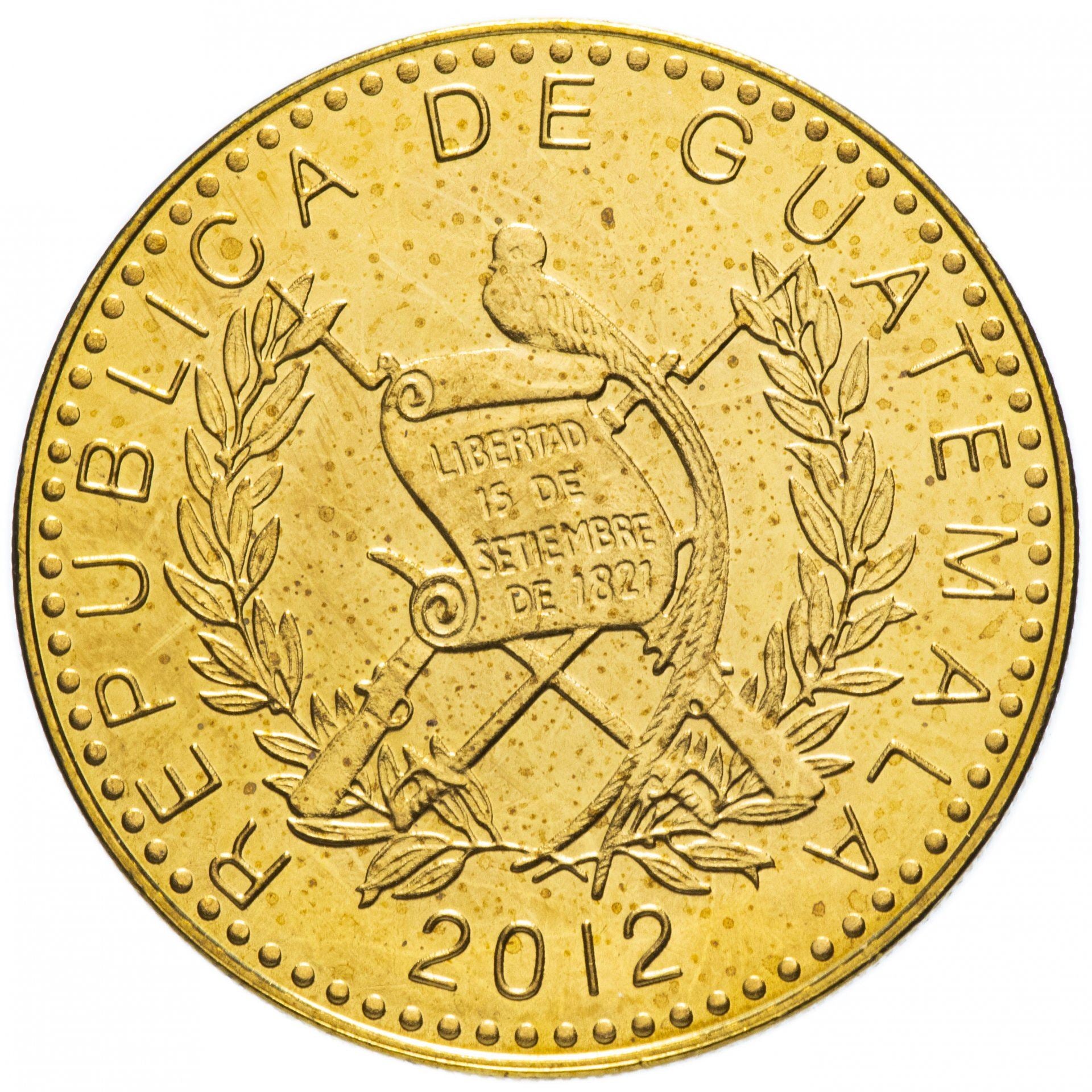 Guatemala | 50 Centavos Coin | Orchid | KM:283a | 2012 - 2024