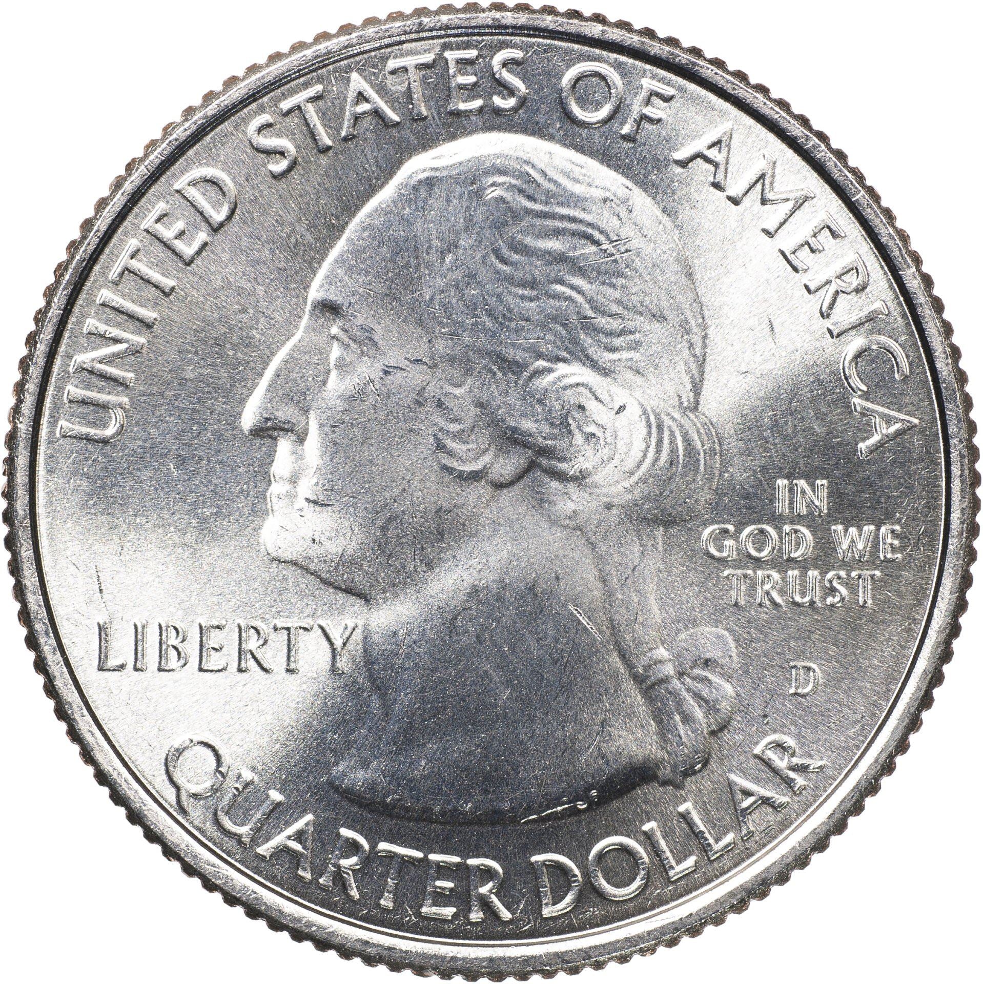 United States | 1/4 Dollar Coin | Great Smoky Mountains | Km:566 | 2014