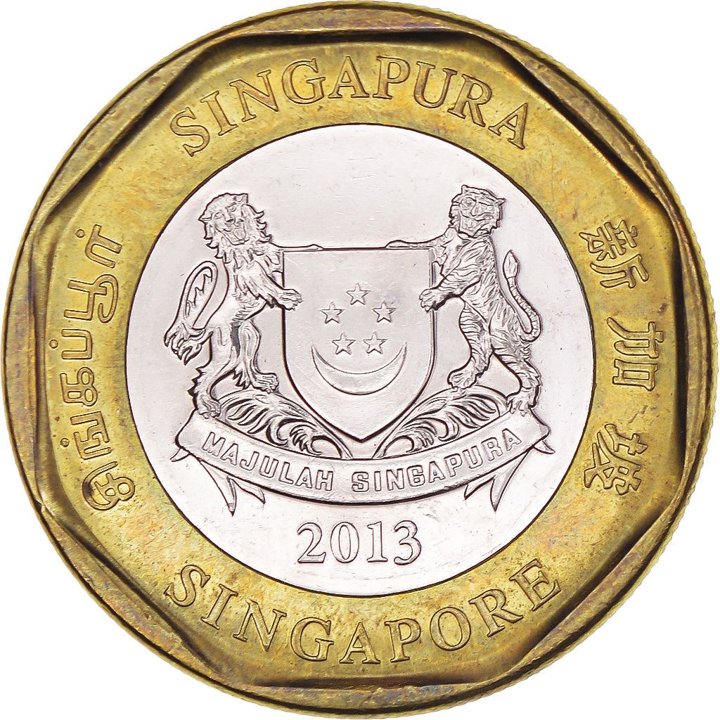 Singapore | 1 Dollar Coin | Merlion | Km:314 | 2013 - 2019