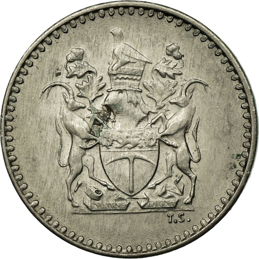 Rhodesia | 2.5 Cents Coin | Antelopes | KM:11 | 1970