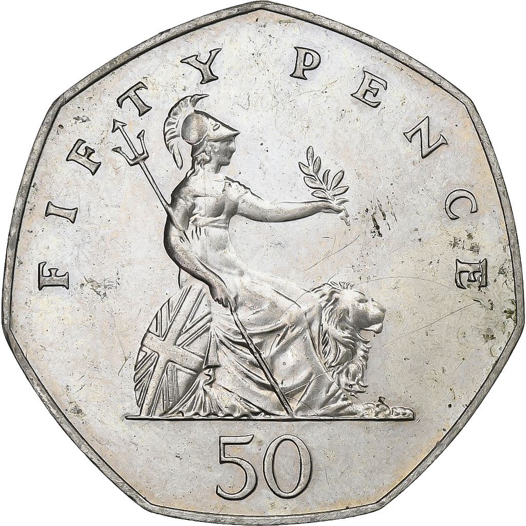 United Kingdom | 50 Pence Coin | Elizabeth II | Km:940.1 | 1985 - 1997