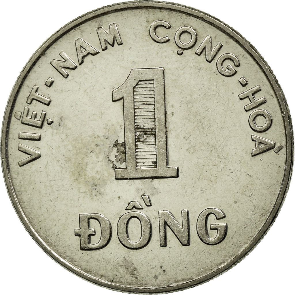 South Vietnam | 1 Dong Coin | Rice stalks | Km:7A | 1971