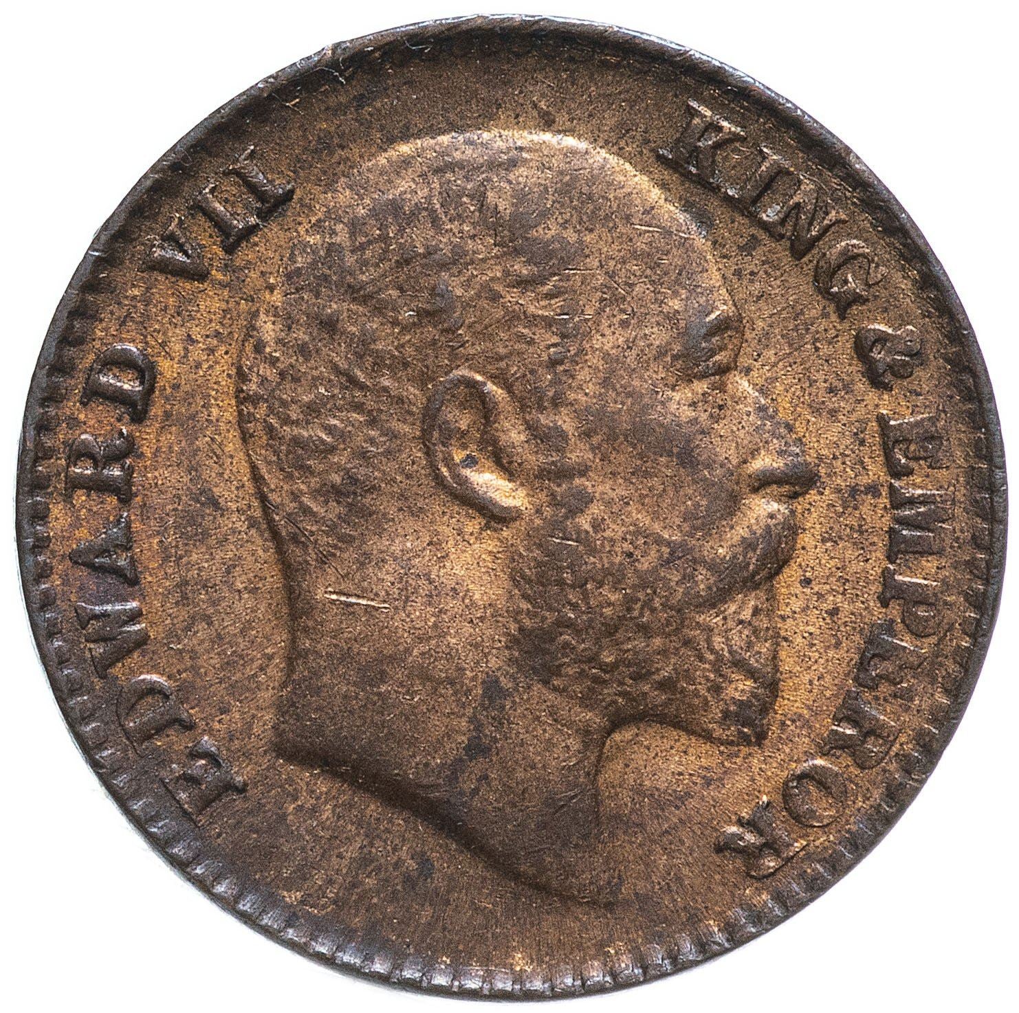 India - British | 1/12 Anna Coin | King Edward VII | Km:498 | 1906 - 1910