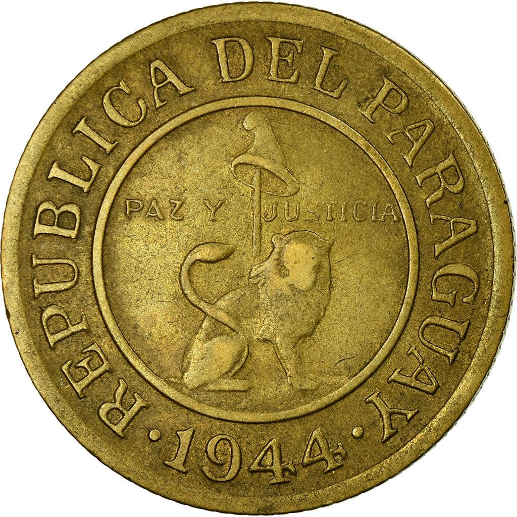 Paraguay | 50 Centimos Coin | Sello de Hacienda | KM:24 | 1944 - 1951