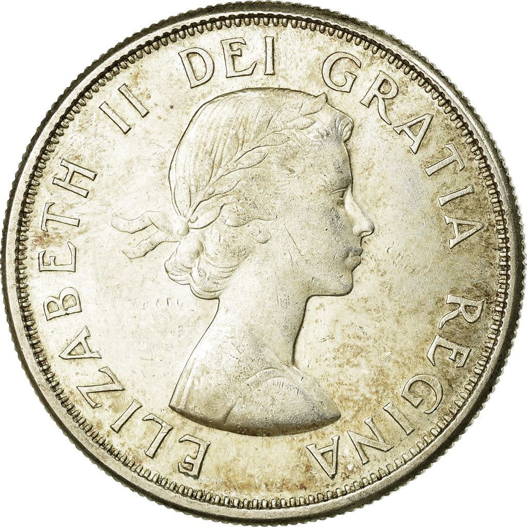 Canada | Pièce de 50 cents | Argent | 1er portrait | KM : 56 | 1959-1964